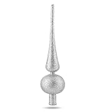 Spitze Silber Christbaumspitze Baumspitze Spitze Aufstecker für Tannenbaum Tannenbaumspitze Weihnachtsbaum Weihnachten (Spitze-Silber)