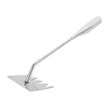 Homoyoyo Edelstahl Hand unkrautstecher mit Ergonomischem Griff Zinken Multifunktionales Jätwerkzeug für Garten Rasen Beete Leicht Langlebig für Wurzelentfernung und Unkrautjäten