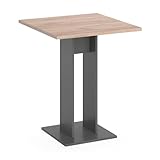 Vicco Esstisch Repose, Tisch für das Esszimmer, Anthrazit, 65 x 65 cm