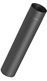 Kolor Rauchrohr Ofenknie Ofenrohr Bogen Rosette Abgasrohre Kaminofenrohr mit Farbe beschichtet 100-150 mm Bogen 45 Bogen 90 Rosette Rohr 250 Rohr 500 Rohr 1000 mm (Rohr 250 mm, Ø 150 mm)