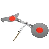 JOINPAYA Robuste Vogel Zielscheibe Metall 3mm Edelstahl Automatischer Reset Baum Drehziel Outdoor Schießtraining