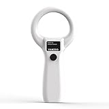 Yanzeo Haustier-Mikrochip-Scanner, RFID EMID Tier Handlesegerät, 134.2kHz Haustier-ID-Scanner wiederaufladbar Tier-Chip-Registrierung, Haustier-Tag-Scanner FDX-B(ISO 11784/11785) (AR180S)