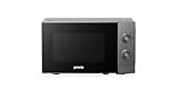Gorenje MO20E1T4 Mikrowelle, 20L, 700 W, AquaClean, Auftaufunktion, 5 Leistungsstufen, Mechanische Drehknopf-Steuerung, schwarz mit grau