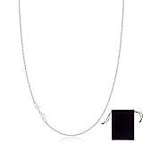 Damen Ankerkette,Silberkette Damen 925 ohne Anhänger,Damen Halskette silber in 45 cm,Halskette Silber,Halskette Damen Silber