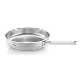Fissler Original-Profi Collection / Edelstahl-Pfanne (Ø 28 cm) Stielpfanne unbeschichtet mit Innen-Skala - Induktion, Silber
