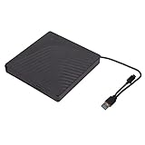 ciciglow Externes DVD Laufwerk, Externe USB3.0/USB2.0 Laufwerksbox, Externes CD Lesegerät, 5 Gbit/s Übertragung, Unterstützt Energiesparmodus, für 12,7 mm /9,5 mm SATA DVD RW Laufwerk