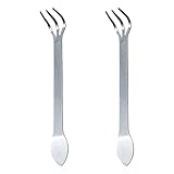 1/2 Stück Bonsai-Rechen aus Edelstahl mit 3 Zinken, wählen Sie Gartengeräte für effiziente Bodenbearbeitung und Pflanzenpflege