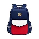 TianWlio Mädchen Schulrucksack Lässiger Tagesrucksack für Teenager Büchertasche Rucksack Ergonomischer Schulrucksack Grundschule Niedlicher Farbiger Schulranzen (Red, One Size)