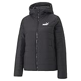 PUMA Damen ESS Hooded Padded Jacket Gepolsterte Jacke, Schwarz, M