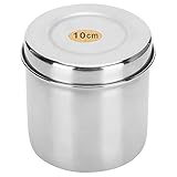 Respicefinem Wattebauschglas aus Edelstahl mit Deckel für Salben, Mullverbände, Aufbewahrungsorganisator, Kanister für den Heimgebrauch im Krankenhaus