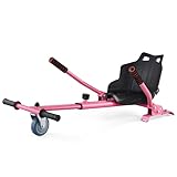 CO-Z Hoverboard-Stuhl Hoverkart Sitzscooter Hoverboard Sitz Gokart Sitz für Self Balancing Kompatibel mit 6,5 Zoll 8,5 Zoll und 10 Zoll Scooter für Erwachsene und Kinder (Rosa)