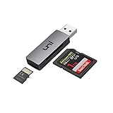 uni USB 3.0 SD/Micro SD Kartenleser, USB SD/TF-Speicherkartenleser, Externe Kartenlesegeräte, für SD, SDXC, SDHC, MMC, RS-MMC, Micro SDXC, Micro SD, Micro SDHC-Karte usw.