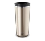 alfi ISO COFFEE MUG PRO, gold champagner, Isolier-Trinkbecher 0,38 l, Coffee to Go Becher, Thermobecher Edelstahl, spülmaschinenfest, BPA-frei, hält 6h heiß & 12h kalt, Becher für unterwegs