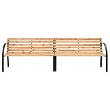 ULUYYUC Bierbänke Bank Balkon Balkonbank Kleiner Balkon Picknickbank - Doppel-Gartenbank 225 cm Massivholz Tanne für Balkon Parks Innenhof Terrasse