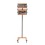 Mgorgeous Lacktrockner 2x1000W - Infrarot Lacktrockner mit Einstellbar Ständer 60x21cm Trocknungsfläche Autolack Strahler Aushärtungslampe mit 30min Timer Infrarot Spot Heizstrahler Auto Farbtrockner