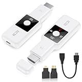 ICZI HDMI Wireless Transmitter und Receiver, Full HD 1080P HDMI Funkübertragung, 165FT/50M Funkübertragung für Streaming Video Audio File von, Laptop, PC zu HDTV, Projektor, 2,4G/5G Tragbarer
