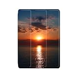 Hülle Für Ipad Mini 6. Generation 2021 - Ipad Mini 6 Hülle (8.3 Zoll) Schlanke, Leichte Smart Trifold Stand Schutzhülle Mit Stifthalter Auto Wake/Sleep(Sunset Sea View)