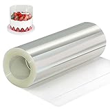 YQL Tortenrandfolie 15 cm Hoch, Acetat Folie 6 cm/10 cm/15 cm/20 cm x 10M Transparente Acetat Rolle für Backen Schokoladenmousse Kuchen Crafting (15 cm)