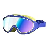 XITEA Klarsicht-Schwimmbrille mit großem Rahmen, verstellbar, wasserdicht, Outdoor-Schwimmbrille, langlebig, für drinnen und draußen