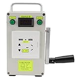 Handkurbel-Generator, Tragbarer Notstromgenerator für Camping-Outdoor-Aktivitäten Defult