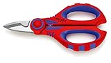 Knipex Elektrikerschere mit Mehrkomponenten-Hüllen, glasfaserverstärkt 160 mm 95 05 10 SB