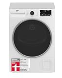 Beko B3T42249S Wärmepumpentrockner, Wäschetrockner, 8 kg, allergikergeeignet, Hygiene Trocknen & Hygiene Auffrischen, SteamCure Dampffunktion, 15 Programme, Express, Weiß