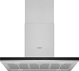 Siemens LF98BIP50 iQ500 Dunstabzugshaube, 90 cm, Made in Germany, leiser iQdrive-Motor, LED-Beleuchtung, touchControl, Intensivstufe mit auomatischer Rückschaltung, Edelstahl