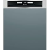 Bauknecht BBO 3O41 PLT Integrierbarer Geschirrspüler 60 cm /14 Maßgedecke /10 Standardprogramme und 1 Sensorprogramm/PowerClean/ActiveDry/Besteckschublade/Vollwasserschutz, Einbau, Edelstahl