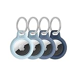Belkin AirTag Hülle mit Schlüsselanhänger (Secure Holder Schutzhülle für Air Tag, Accessoire mit Kratzschutz) – Blau