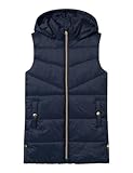 NAME IT Mädchen Nkfmonay Vest Pb Steppweste, Blau, 134 EU