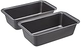 Amazon Basics Rechteckig Brotbackform, 2er-Pack,...