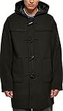 Urban Classics Men's TB5542-Duffle Coat Mantel, Black, S