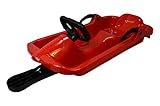 AlpenGaudi AlpenDrive Rot Bob 93 cm Lenkbob Rodel Kinderschlitten Schlitten