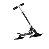Schneescooter für Kinder, 2 Rad Scooter, Outdoor Schlitten für Jungen Und Mädchen, Schwarz