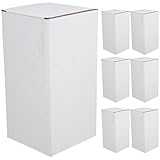 SHERCHPRY 10 Stück Weiße Wellpapp Versandkartons mit Fächern 10X10X20cm Mehr Stück Weinverpackungskartons Langlebige und Druckfeste Umzugskisten für Flaschen und Zerbrechliches