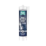 Sista Pattex Bad Silikon, Sanitärsilikon für neuen Glanz im Bad, Fugendichtmasse mit vielfachem Schimmelschutz, antibakterielle Dichtmasse für viele Materialien*, 1x280ml, weiß