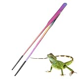 Futterzange – 27 cm Aquarium-Pinzette, Reptilien-Futterpinzette, Silikonkopf, Futterspender für Reptilien, Eidechsenfutter, Aquariumpflanzen-Clip, rutschfester Griff, präzise Kontrolle