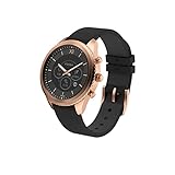 Fossil Stella Gen 6 Hybrid Analog schwarzes Zifferblatt Damenuhr FTW7064, Schwarz, Gurt