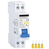 16A FI/Für LS Leitungsschutzschalter, 2-polig mit 18 mm Breite, perfekt für verschiedene Installationen mit zuverlässigen Sicherheitsfunktionen (20 A)