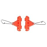 TARSHYRY Professionelle Zips Slider Rigs, 30 Stück, Hochwertige, Langlebige ABS-Legierung, Kupfer-Gleitglieder für Boots- und Meeresangeln, Orange, Rot, 5,1 X 3,9 cm