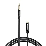 VENTION Kopfhörer-Verlängerungskabel Mit Mikrofon, 3,5mm AUX-Verlängerungskabel, Stecker auf Buchse, Audiokabel, Stereo-Kopfhörerkabel, Audio-Klinkenverlängerung für Headset/TV/Laptop 2m