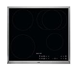 AEG IKB6431AXB Autarkes Kochfeld / Induktion / Serie 3000 mit Induktion / Hob²Hood / 60 cm / Edelstahlrahmen / 4 Kochzonen / Powerfunktion / Kindersicherung