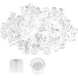 100 Stück Tattoo Tintenbecher,Tattoo Farbe,Kleine Pigmentbecher,Einweg Farbbehälter,Professionelle Tattoo Farbkappen,Kunststoffe Tattoo Kappe Inks Cups,Transparent für Profis und Hobby-Tätowierer
