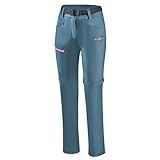 Black Crevice Damen Zip Off Leg Trekkinghose, Blue Mirage/pink, 36