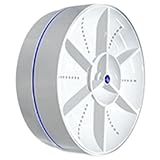 Jialouboo Mini Waschmaschine USB Drehbare Turbine Geschirrspüler Tragbare Geschirrspülmaschine Waschmaschine für Socke Unterwäsche für Reisen Zuhause Blau