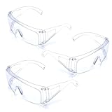 LAPONO Schutzbrille 3Pcs, Laborbrille Transparent Augenschutzbrille Sicherheitsbrille kratzfeste Antibeschlag Schutzquadrat Brille für Brillenträger und Nicht-Brillenträger Labor Radfahren Bergsteigen