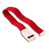 Zanthicia Tourniquet Schnalle Notfall Erste Hilfe Camping Quick Release Strap Flexibel verstellbar waschbar wiederverwendbar Rucksackreisen, Rot