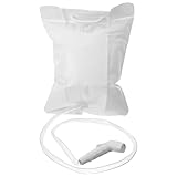 MAGICLULU Tragbare Campingdusche 10L Wassersack Outdoor Dusche mit Schlauch Weißer Tragegriff für Camping Wandern