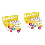 Toyvian 24 Stk digitales intelligentes Ei geschenk Spielzeug für Kleinkinder eier Mathe-Lernspielzeug Spielset für Kleinkinder Stielei-Spielzeug Kindergartenbedarf Kinderspielzeug Puzzle