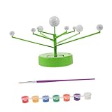 Beaupretty Solar System Modell Bausatz DIY Planeten mit Pädagogisches Lernspielzeug für Drehbare Planeten Einfache Montage Dekoratives Wissenschaftsspielzeug für Zuhause und Schule